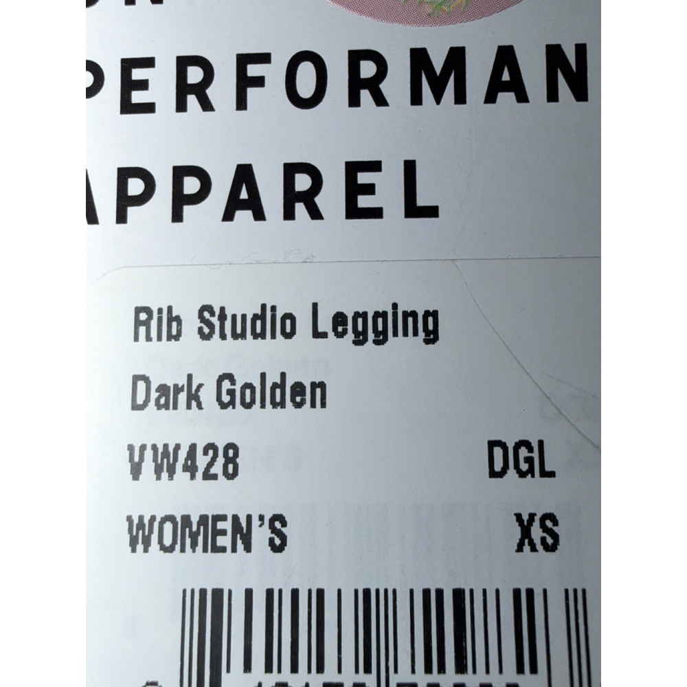 VUORI RIB STUDIO LEGGING 25”DARK GOLDEN COLOR SIZE XS NWT - Picture 9 of 10